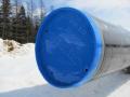 Крышки синие трубные Газпром